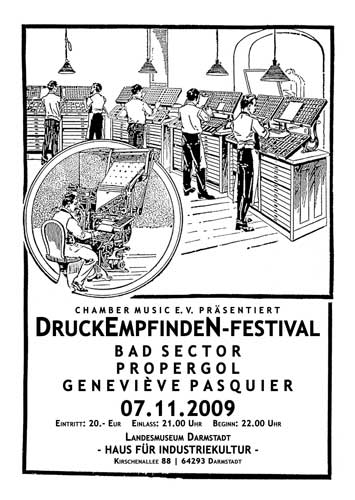 Flyer DruckEmpfindeN Festival